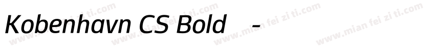 Kobenhavn CS Bold字体下载字体转换